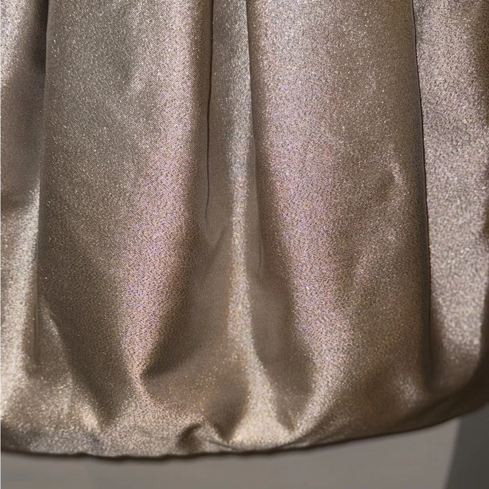 White House Black Market Champagne Glitter Cocktail Holiday NYE Dress Size 2 - Picture 14 of 15
